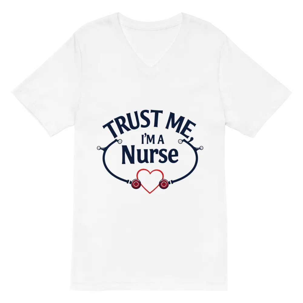 Heartbeat Nurse V-Neck Tee product image (2)