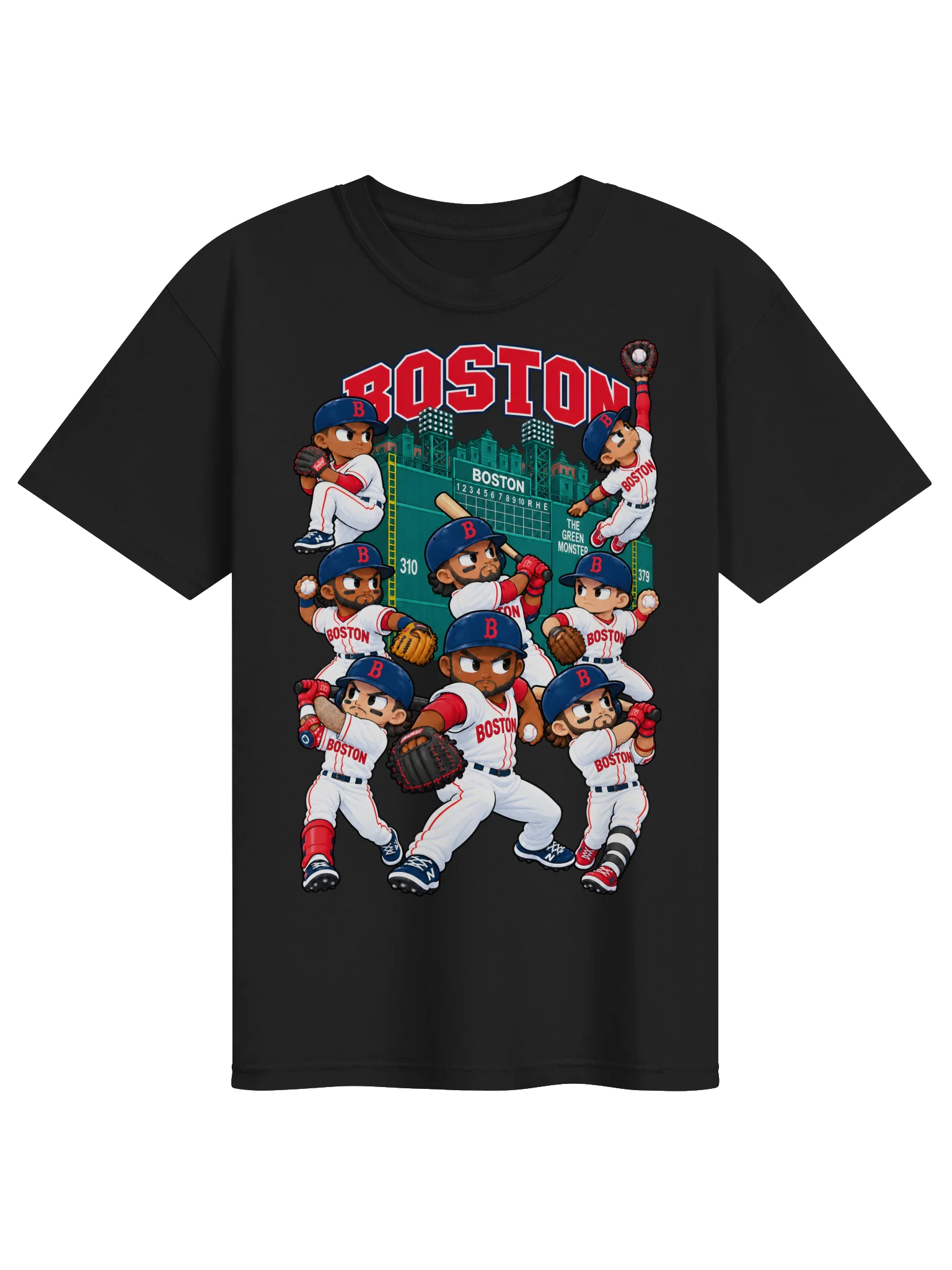 Boston Baseball Animated Player T-Shirt product image (3)