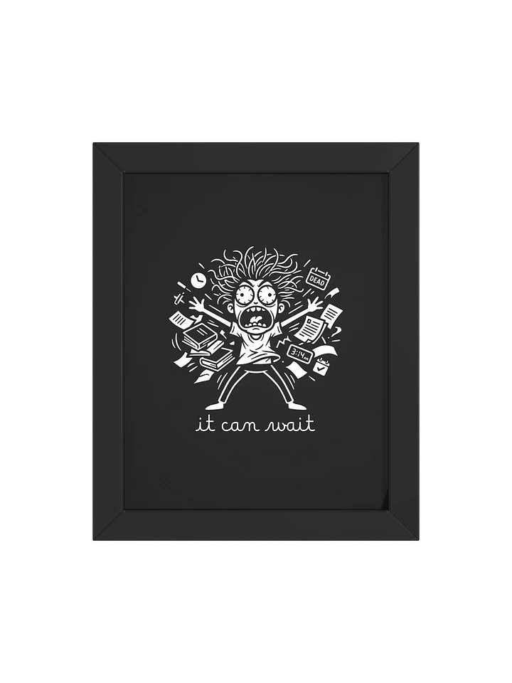 Night Anxiety Poster – It Can Wait Overthinking Wall Art product image (1)