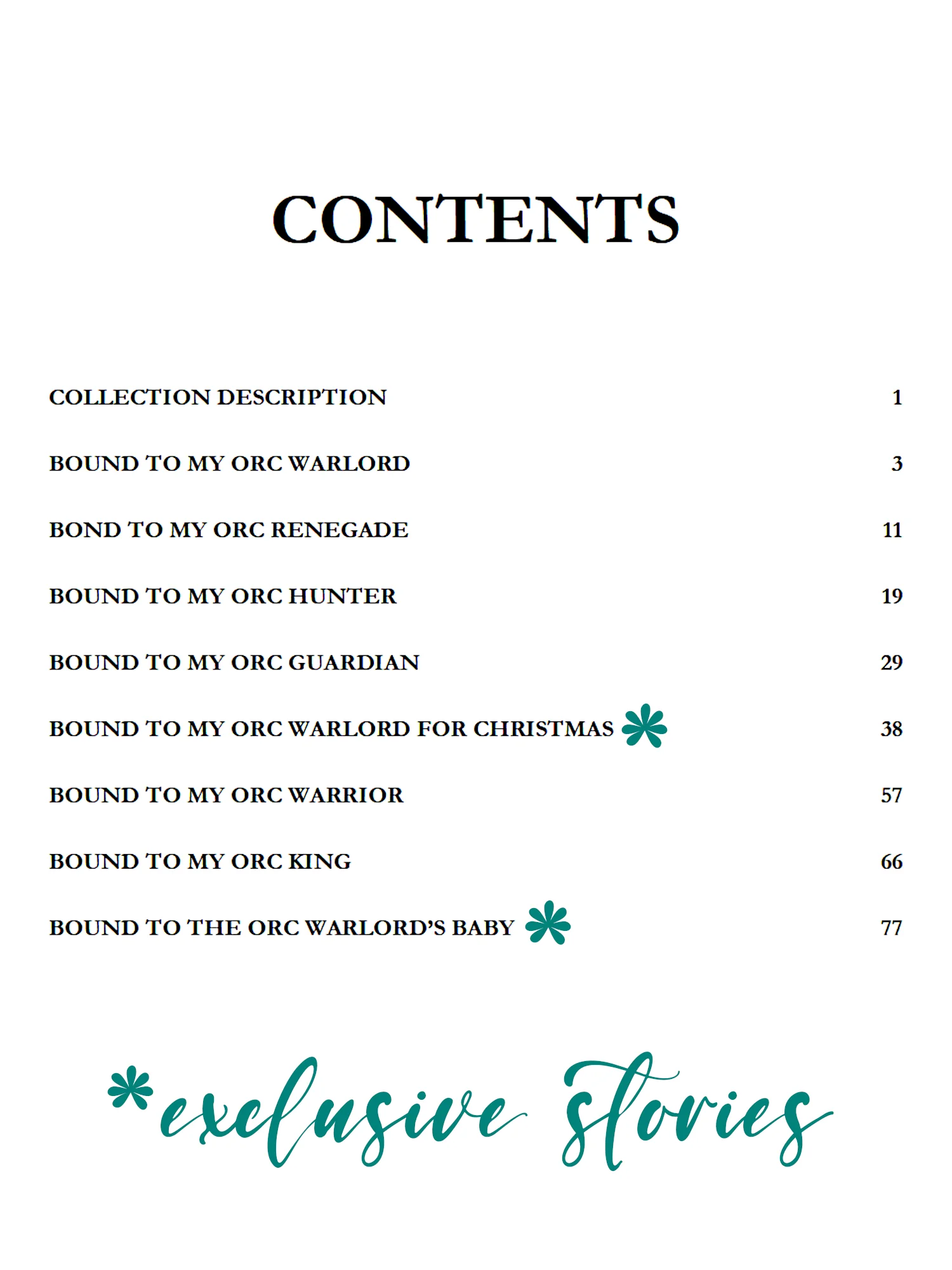 Bound to the Orc Warlord for Christmas & Other Stories MB6.5 product image (4)