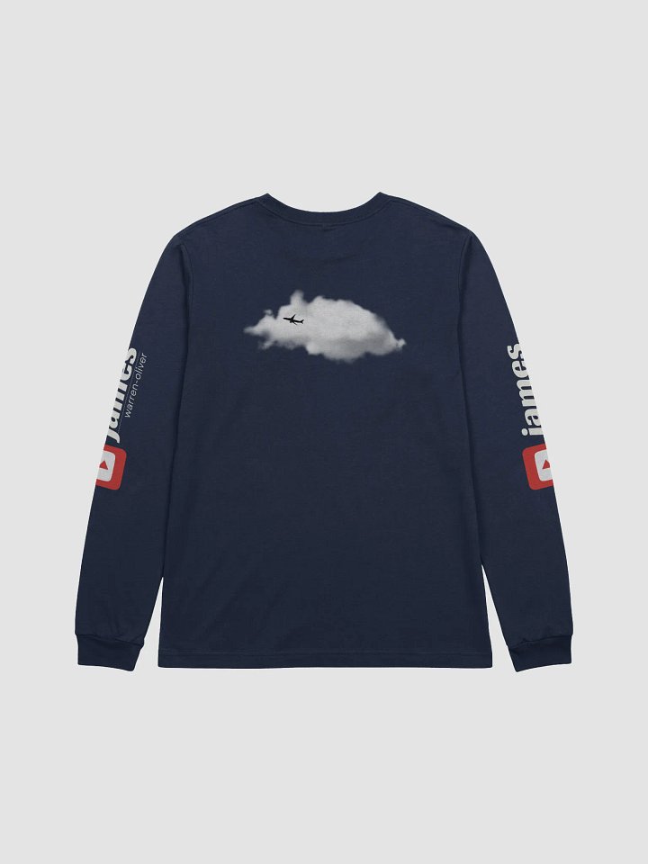 First Class Pyjama Long Sleeve Top (Navy) - Two-Tone Blue Tailfin product image (2)