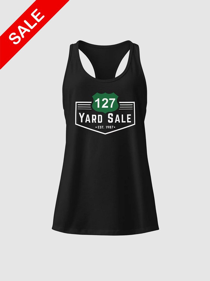 127 Yard Sale (2025) Vintage - Next Level Women's Racerback Tank Top - Black - Clearance product image (1)