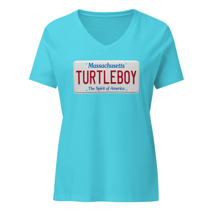 Turtleboy License Plate - Women's Relaxed V Neck product image (29)