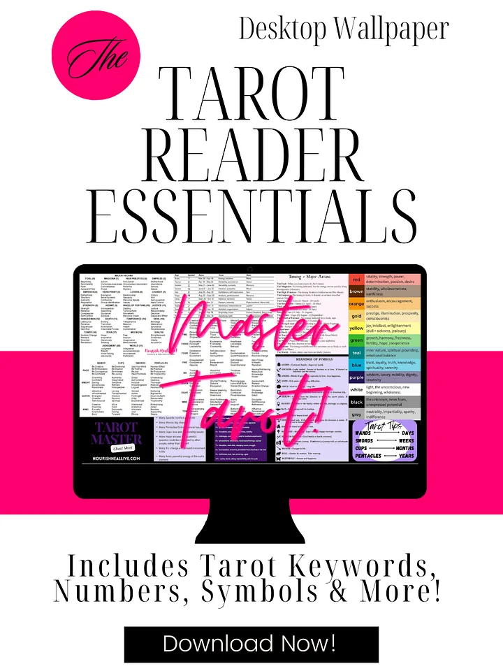 Become A Tarot Pro: Master Cheat Sheet Bundle product image (1)