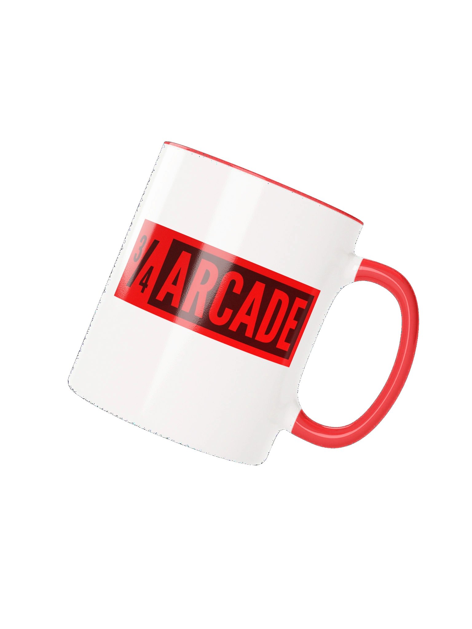 Three Quarters Arcade Retro Logo Mug product image (2)
