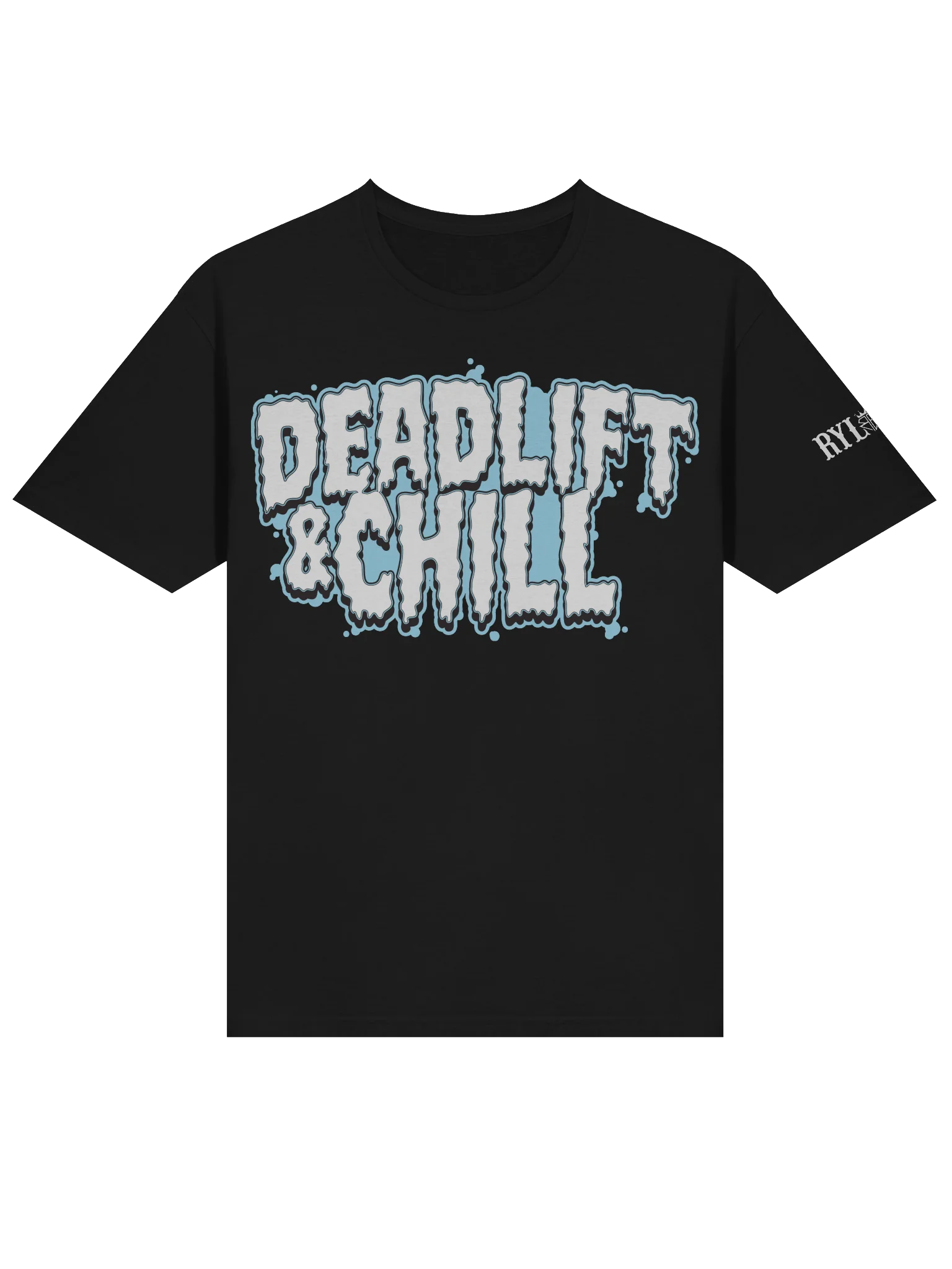 DEADLIFT & CHILL 2 TEE (WHITE LOGO) product image (3)