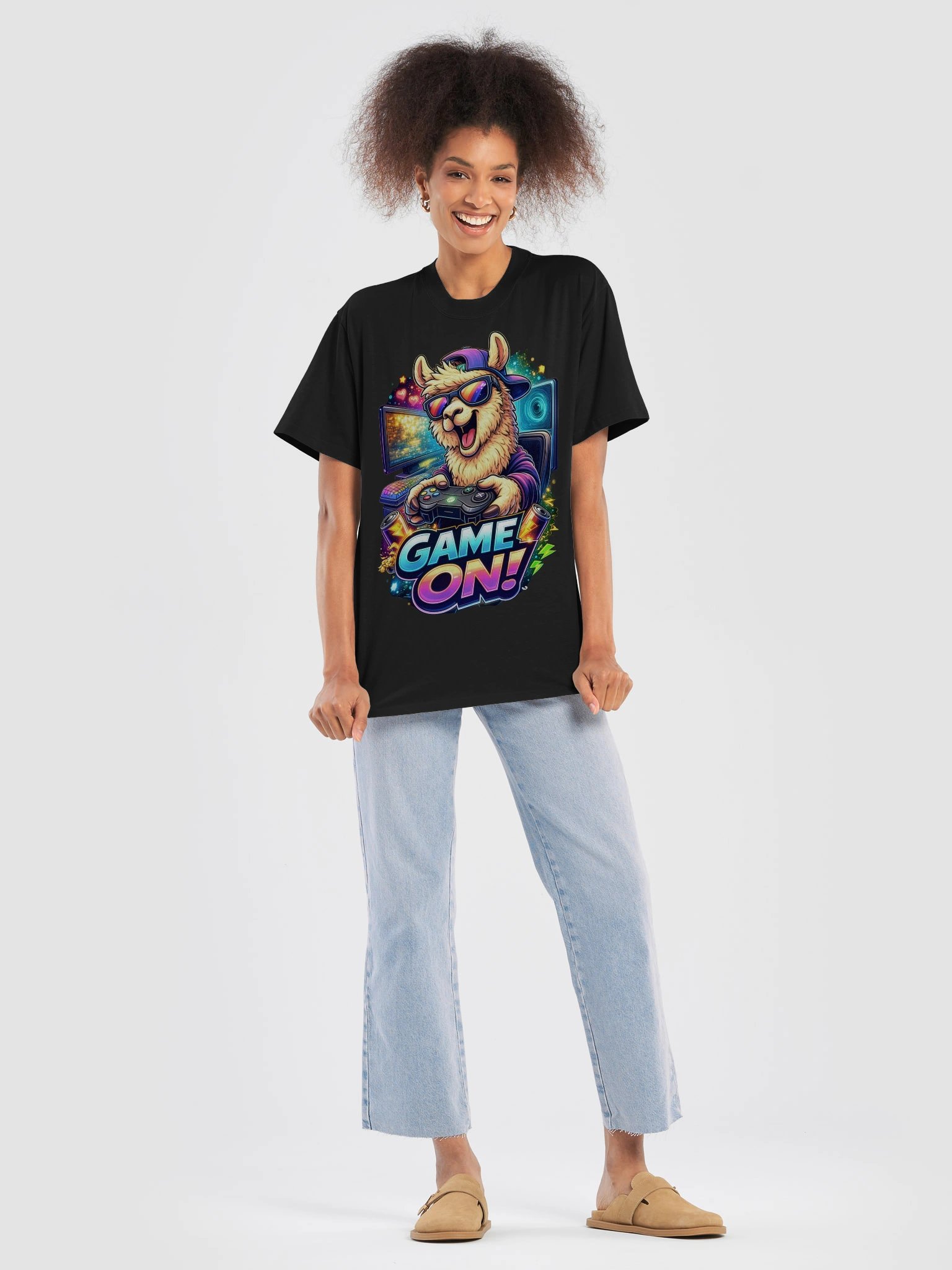 Game On, Llama — Magic Llama Gaming Club Tee product image (7)