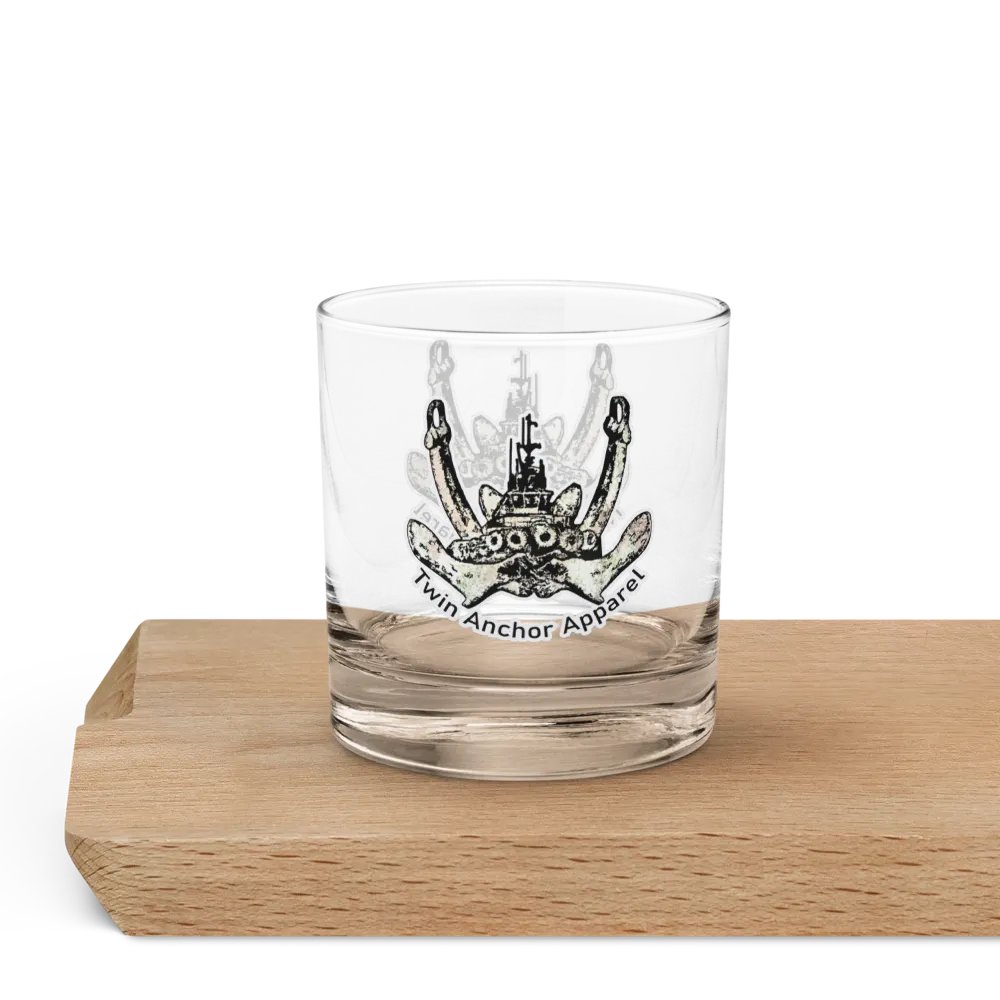 Twin Anchor Logo Rocks Glass 10.5oz product image (6)