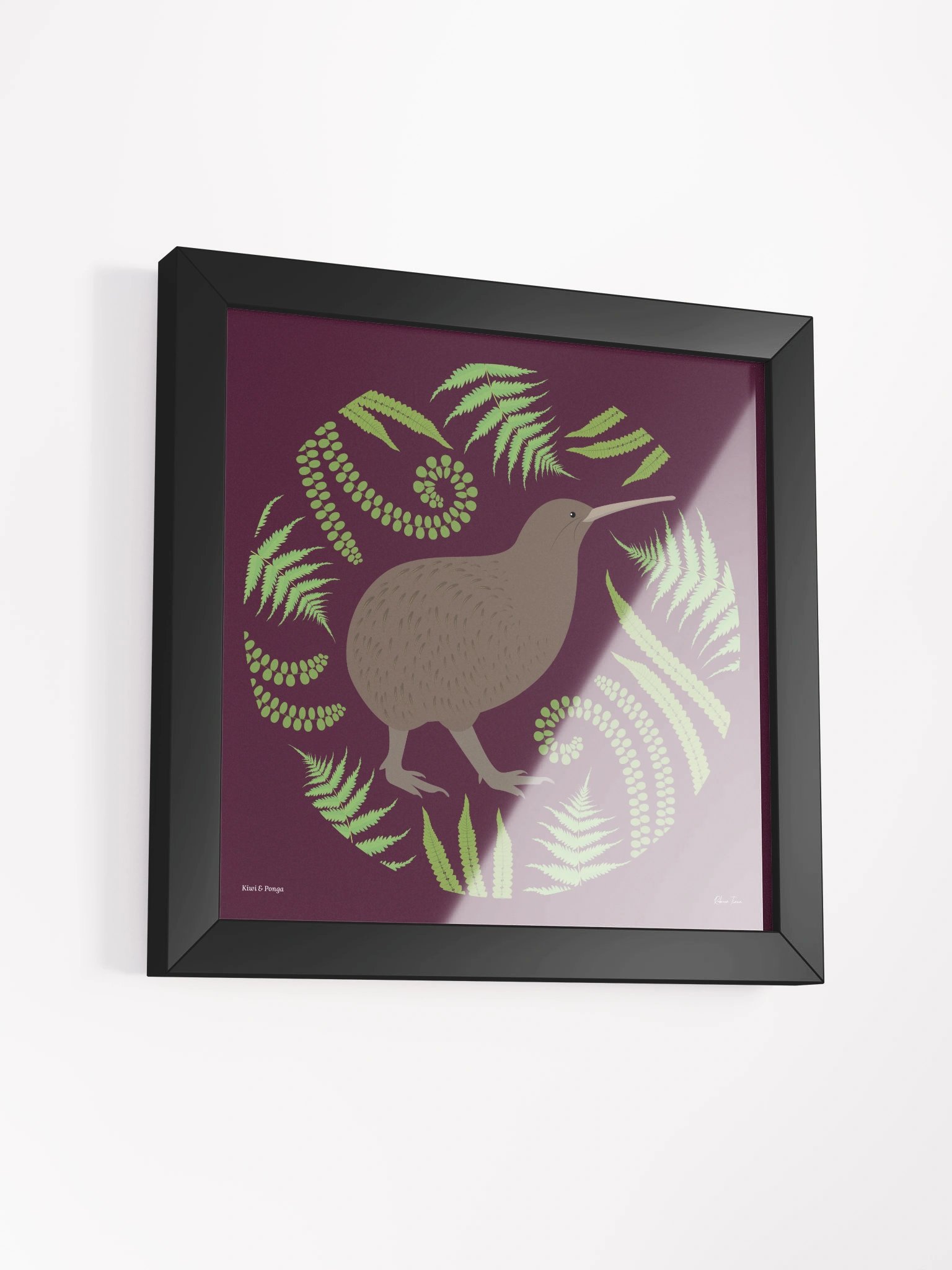 Kiwi and Fern Framed Wall Art product image (3)