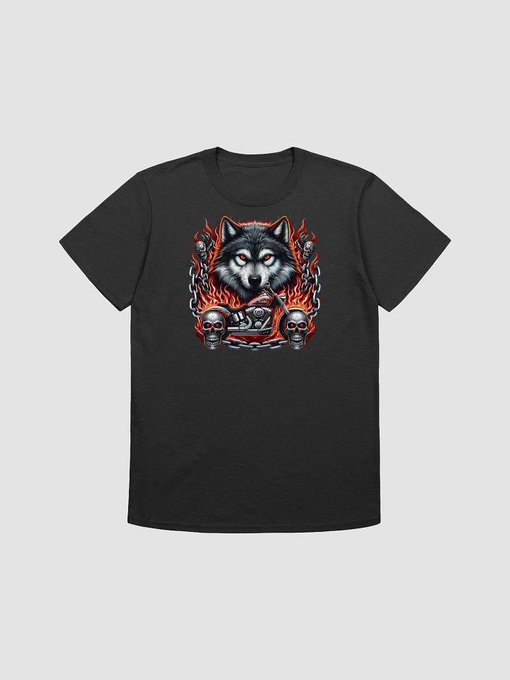 Flaming Wolf Motorcycle T-Shirt #51 product image (1)
