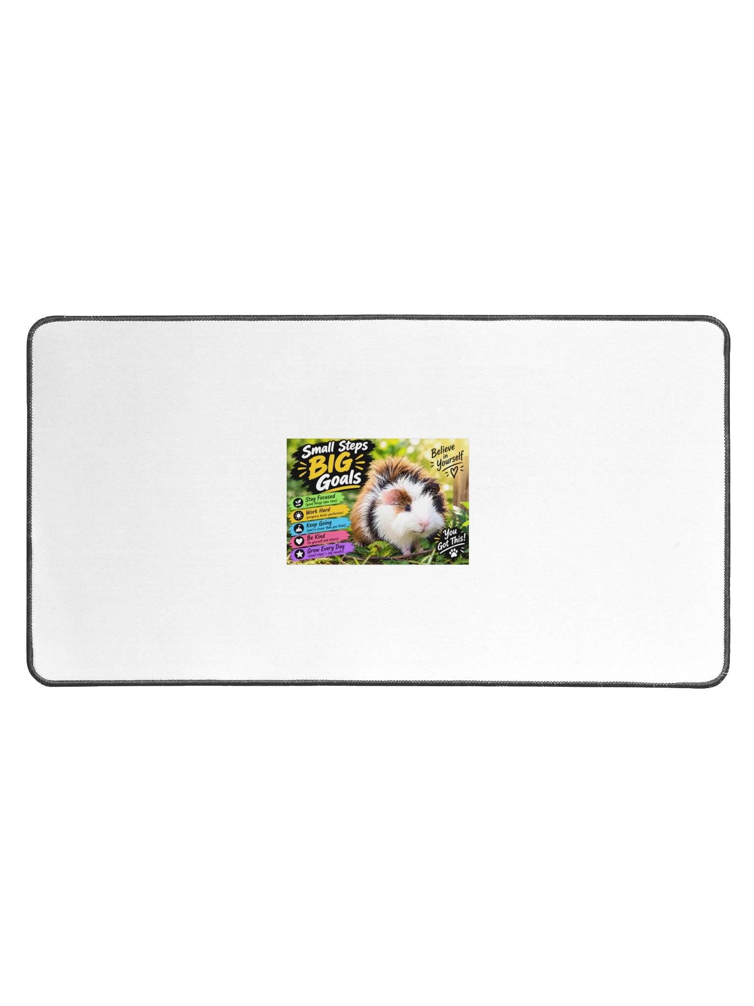 Small Steps, Big Goals Guinea Pig Desk Mat product image (1)