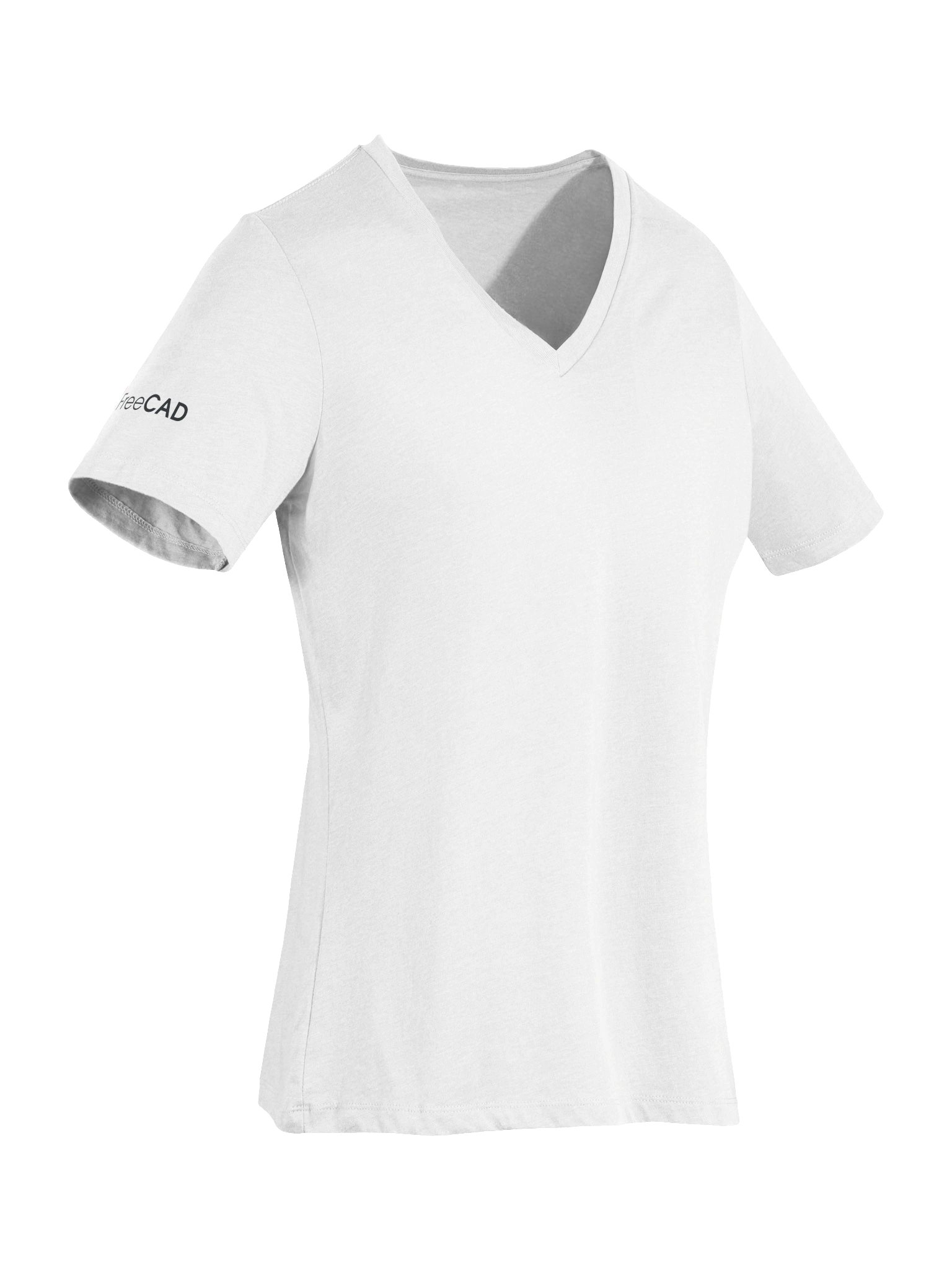 FreeCAD Logo Shirt - Ladies' Cut - White product image (8)