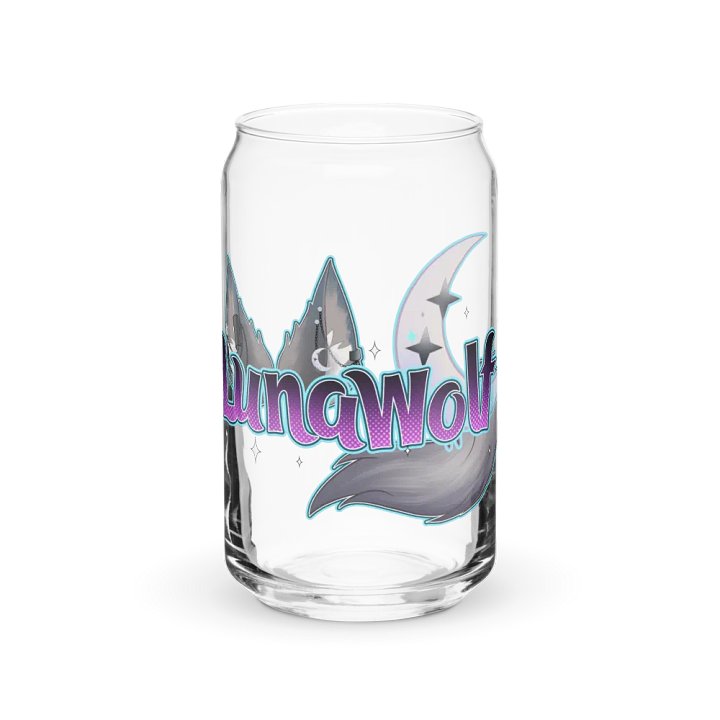 Luna Wolf Can Glass: Embrace Elegance in Every Sip product image (2)
