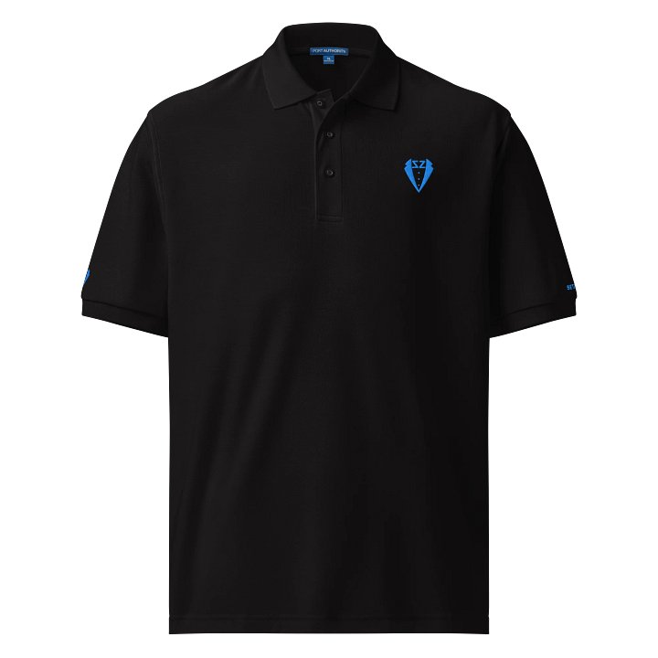 Setzera Embroidered Polo Shirt (Aqua Thread) product image (1)