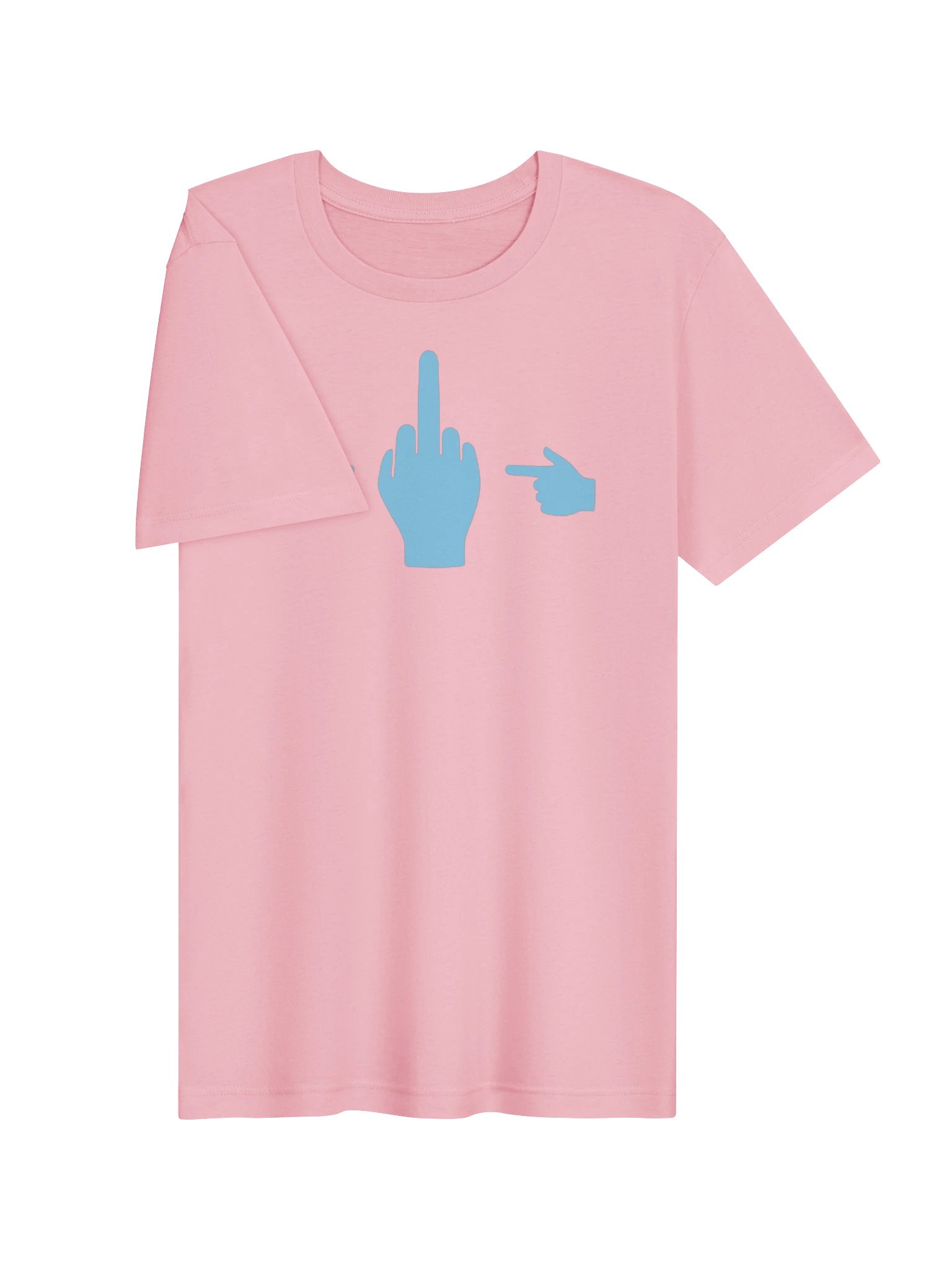 No Middle Finger Point ShopCo Light Blue Unisex Tee product image (9)