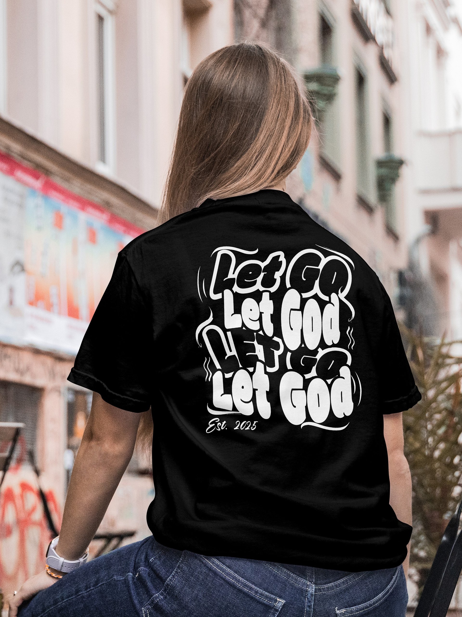 YHWH - "Let Go, Let God" Slim Fit T Shirt product image (1)