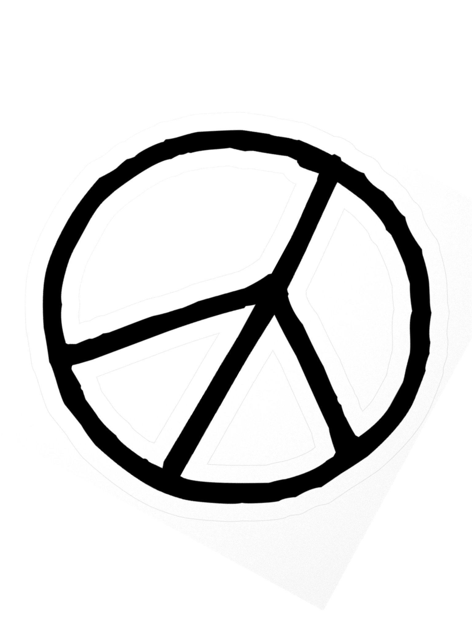 Peace Symbol Sticker product image (5)