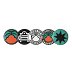 Alamo City Vaqueros 5-Piece Logo Set