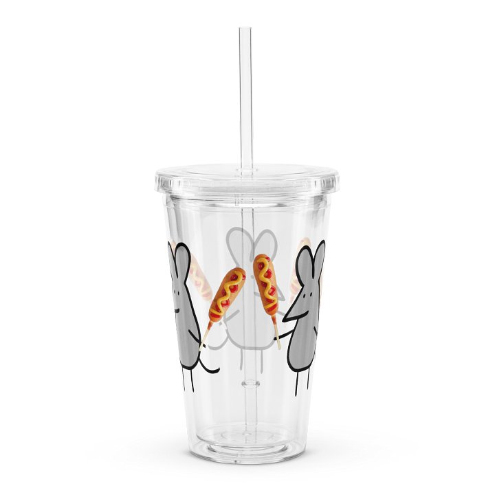 dual wield corndog ratthew double wall plastic tumbler product image (2)
