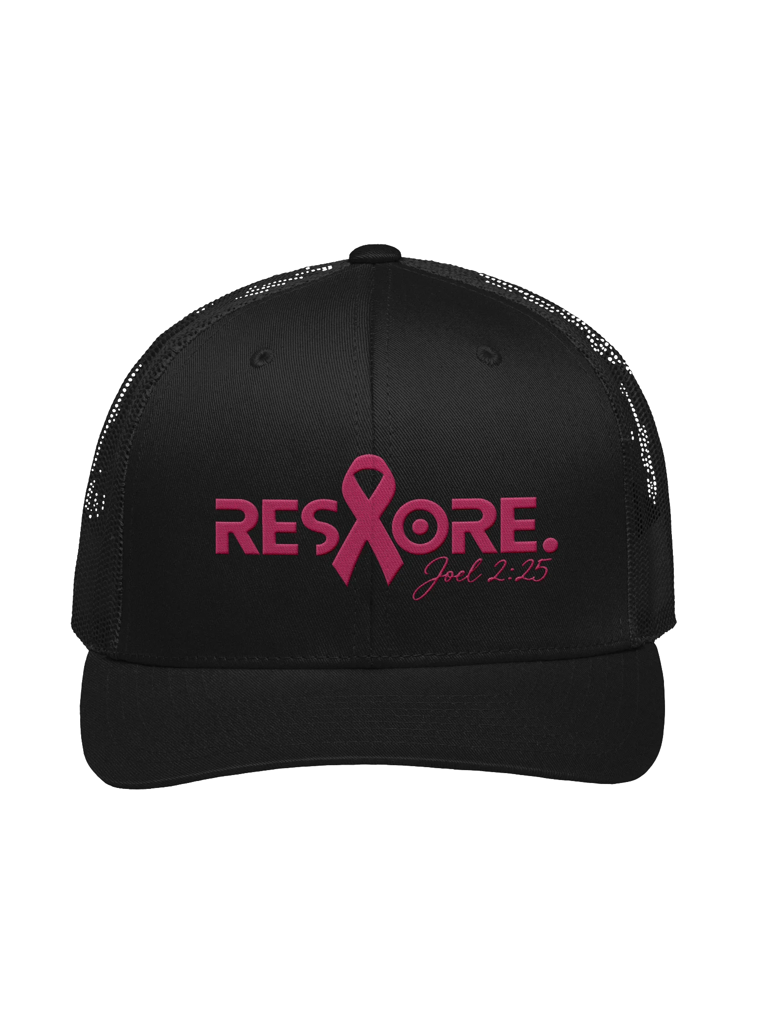 RESTORE. Women's Breast Cancer Awareness Trucker Hat — Faith • Strength • Restoration product image (2)