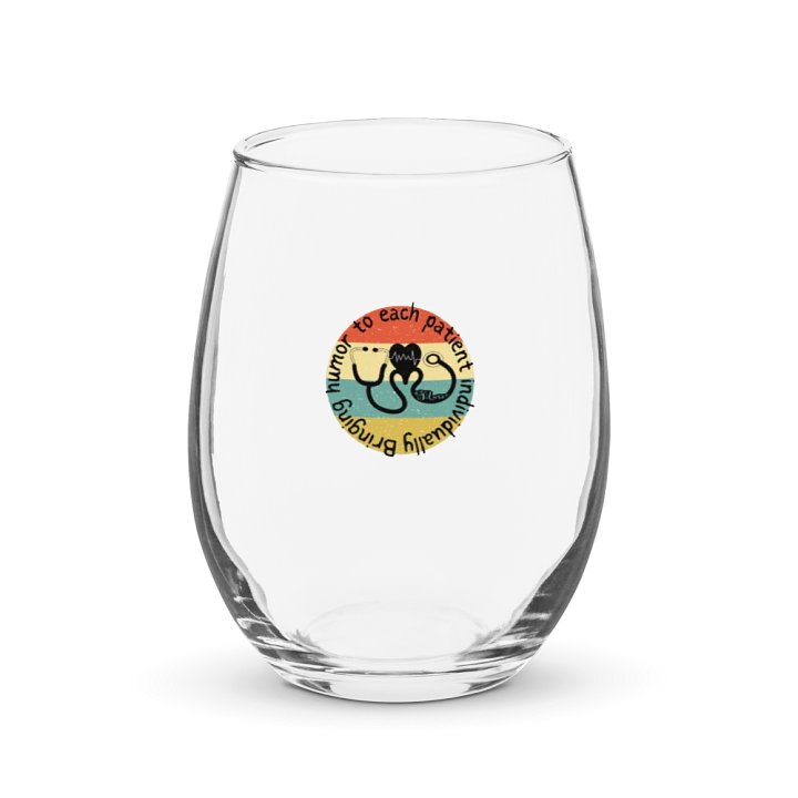 Bringing humor to each patient individually Stemless Wine Glass product image (1)