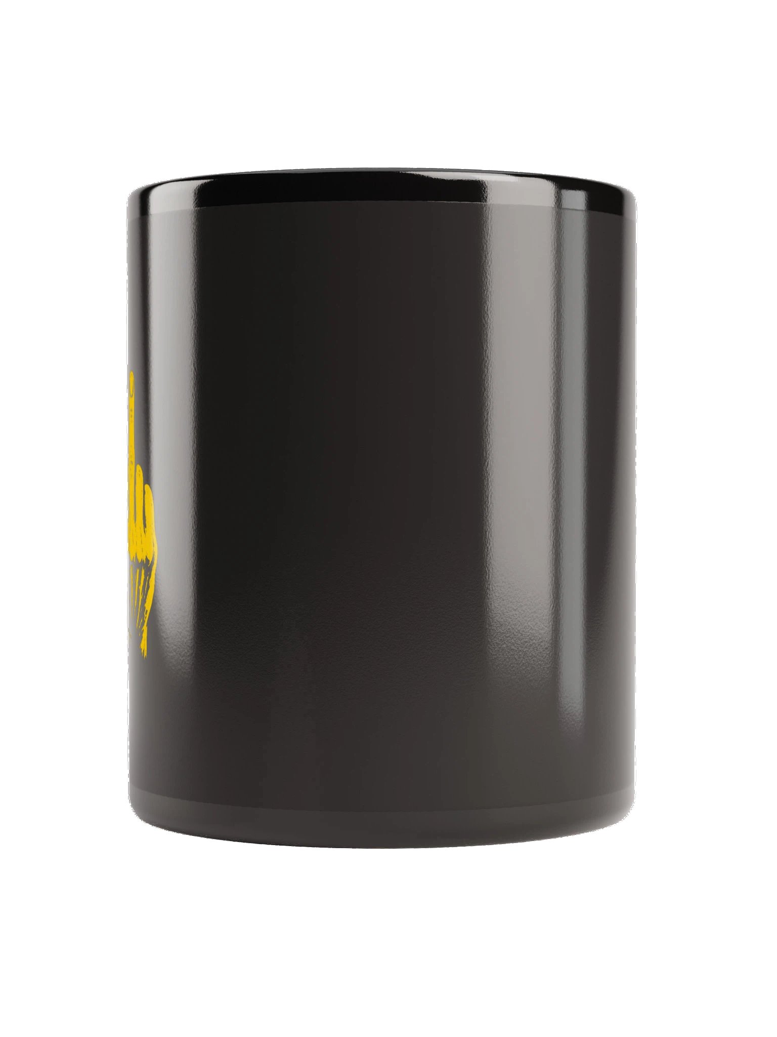 No ShopCo Middle Finger Black Mug - Yellow Artwork product image (8)