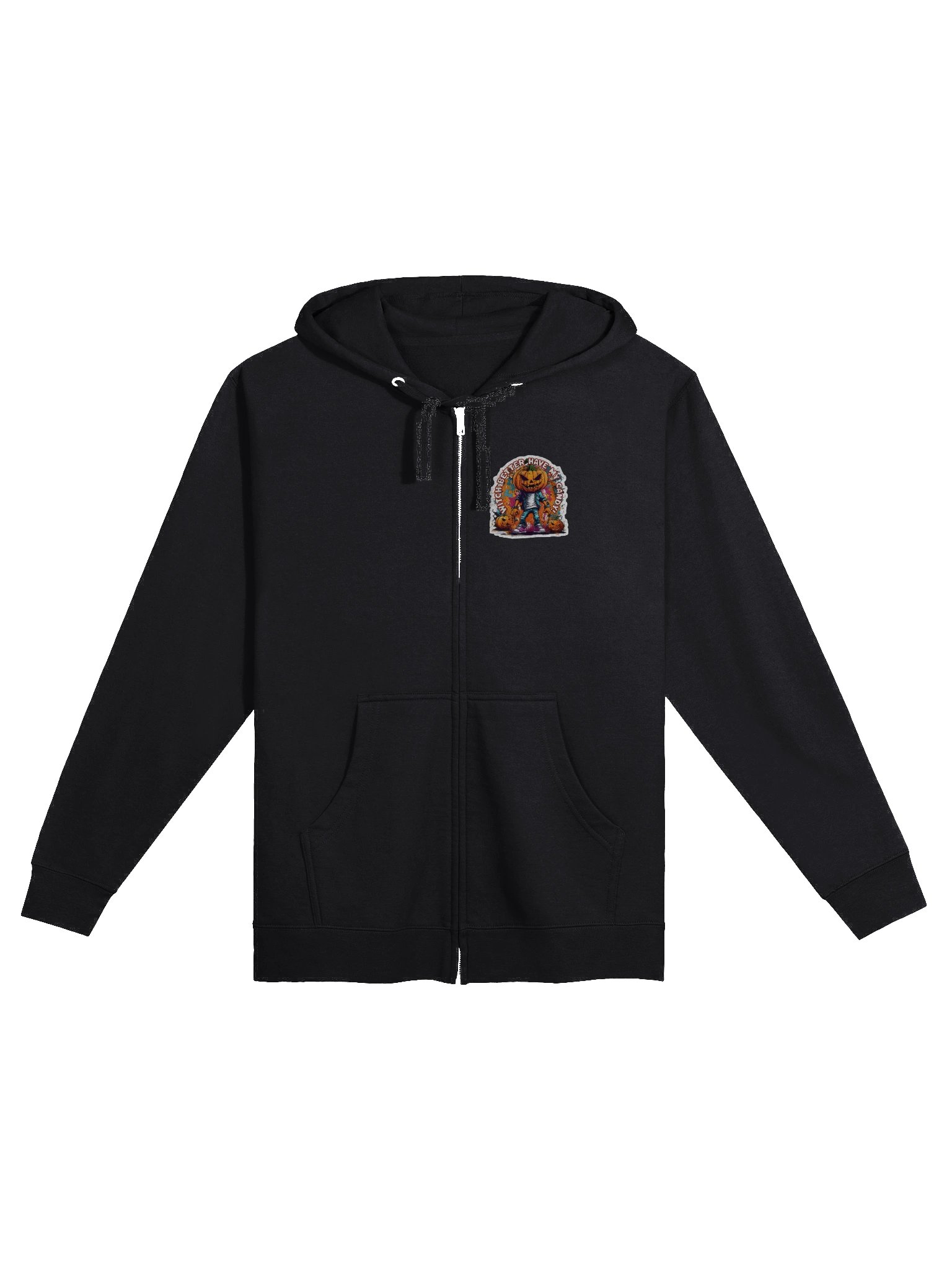 Pumpkin Headed Playful Zip-Up Hoodie product image (1)