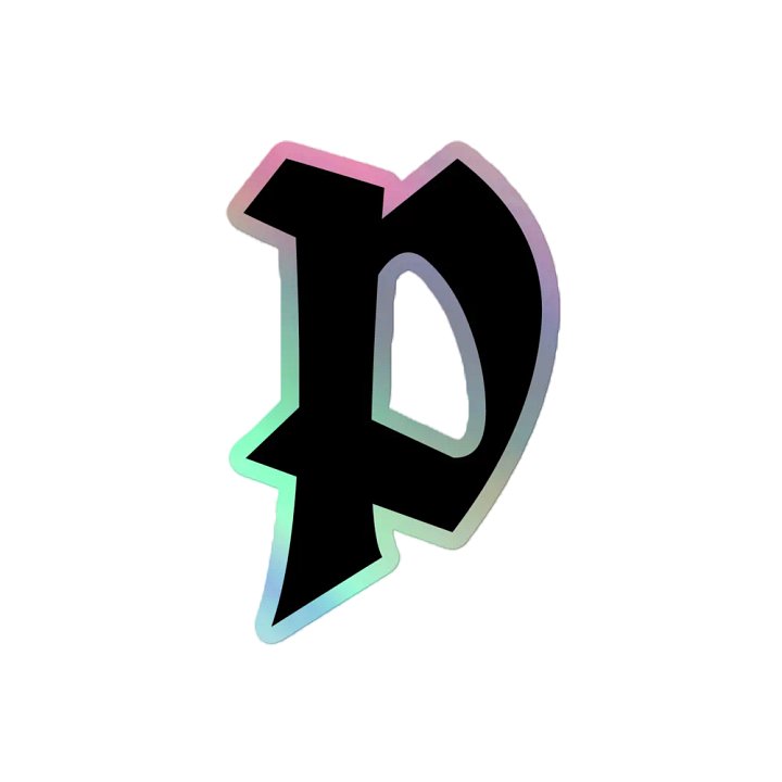 "P" Logo Holographic Sticker product image (2)