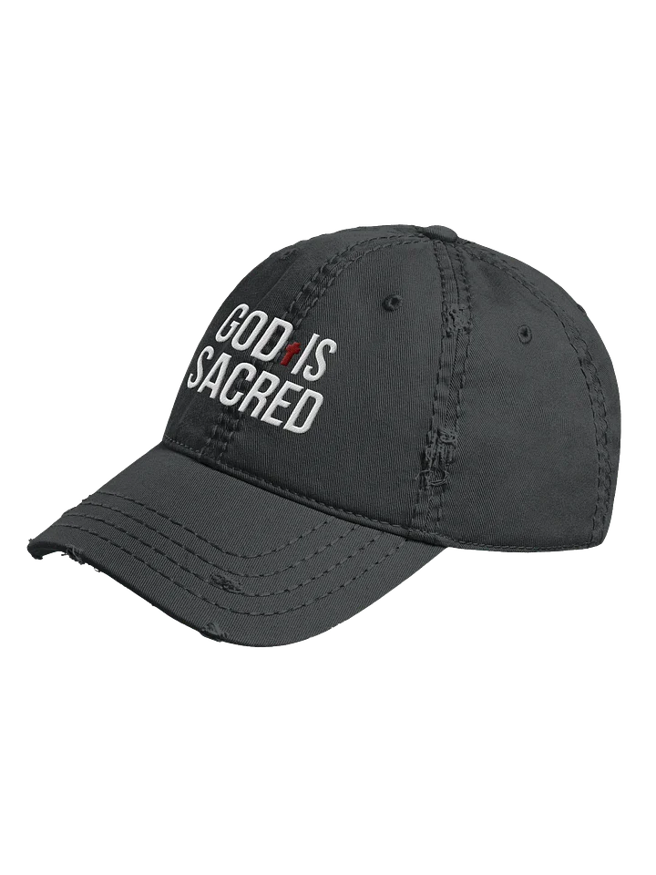 God Is Sacred - Distressed Dad Hat (Dark) product image (2)