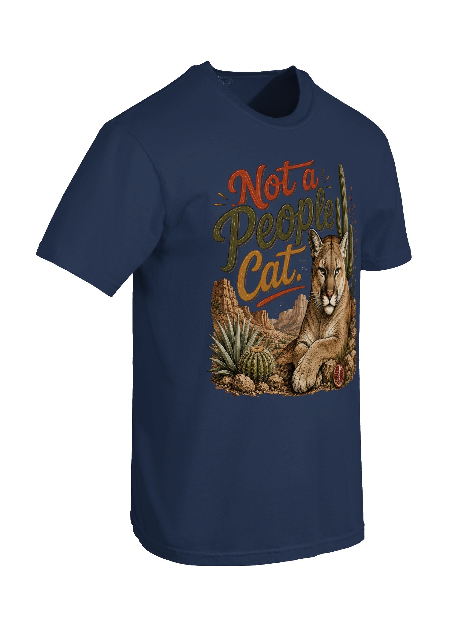 Not a People Cat Desert Tee product image (52)