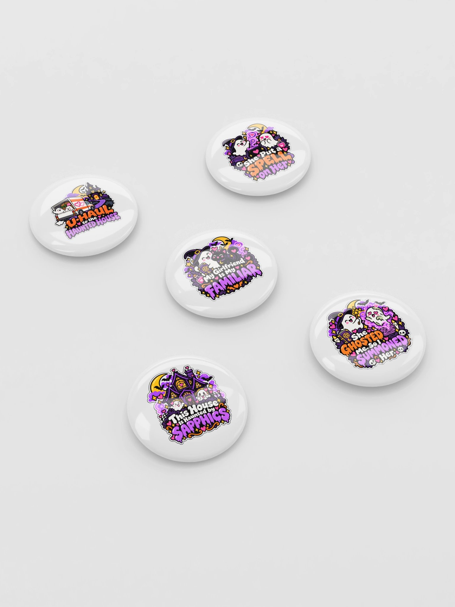 The Sapphic Hauntings pin collection additional product view