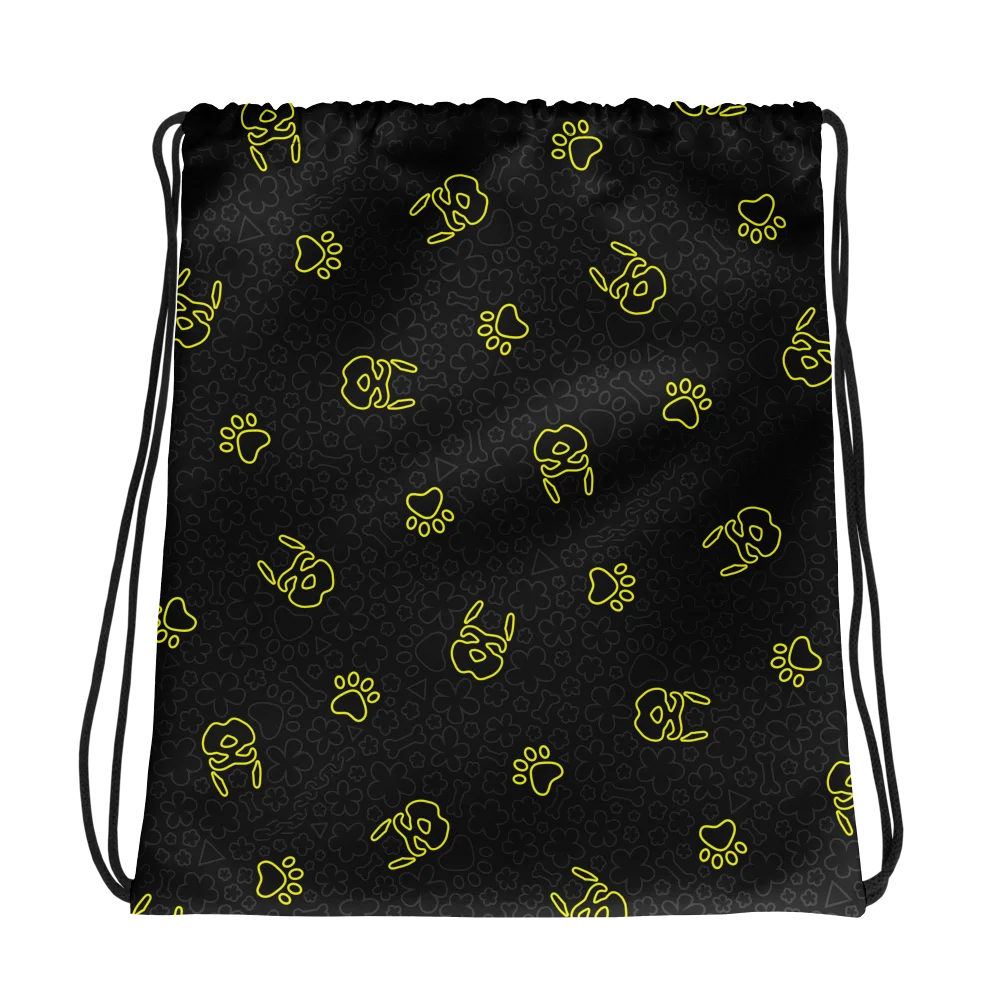 Psych Drawstring Bag - Night Yellow product image (1)