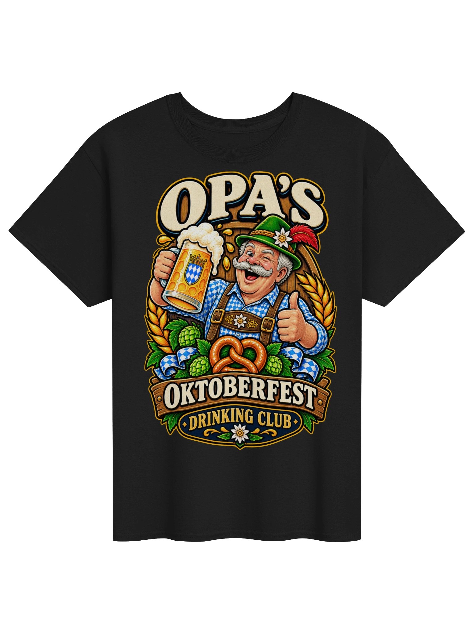 Opa’s Oktoberfest Drinking Club German Beer Vintage Tee product image (5)