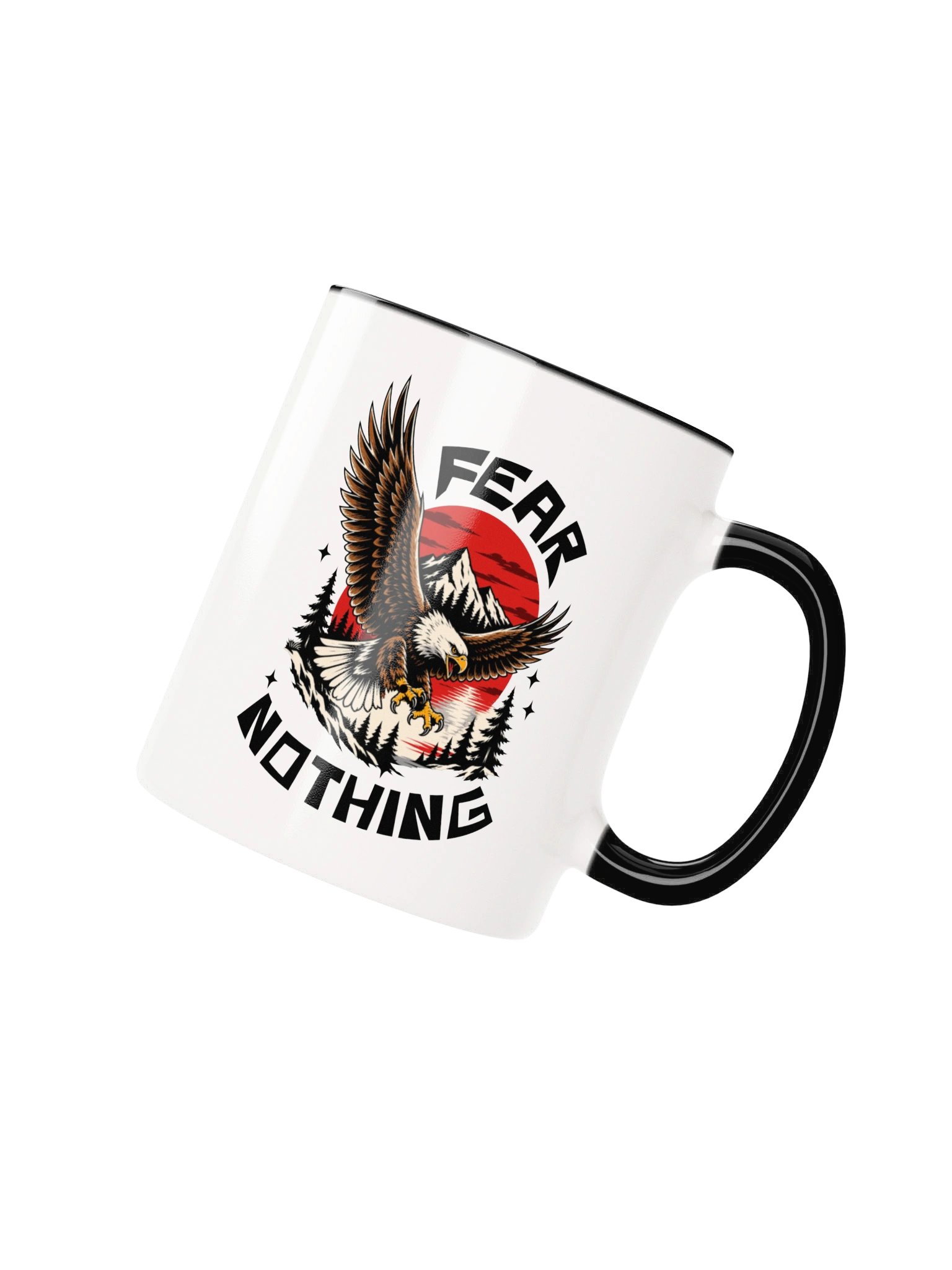 Fear Nothing | Eagle Graphic Coffee Mug | 11oz & 15 oz product image (11)