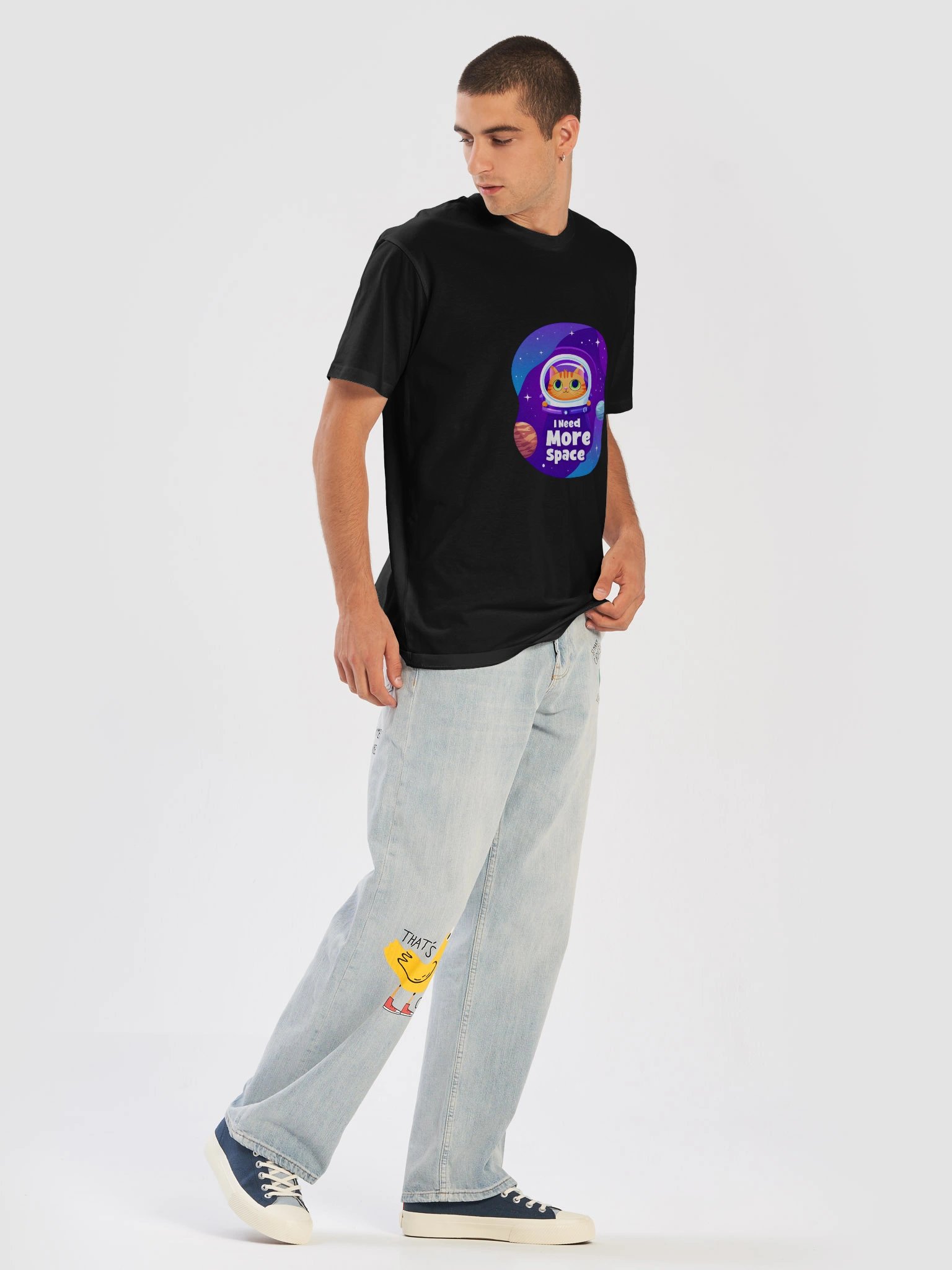 Space Cat Unisex Premium T-Shirt product image (23)