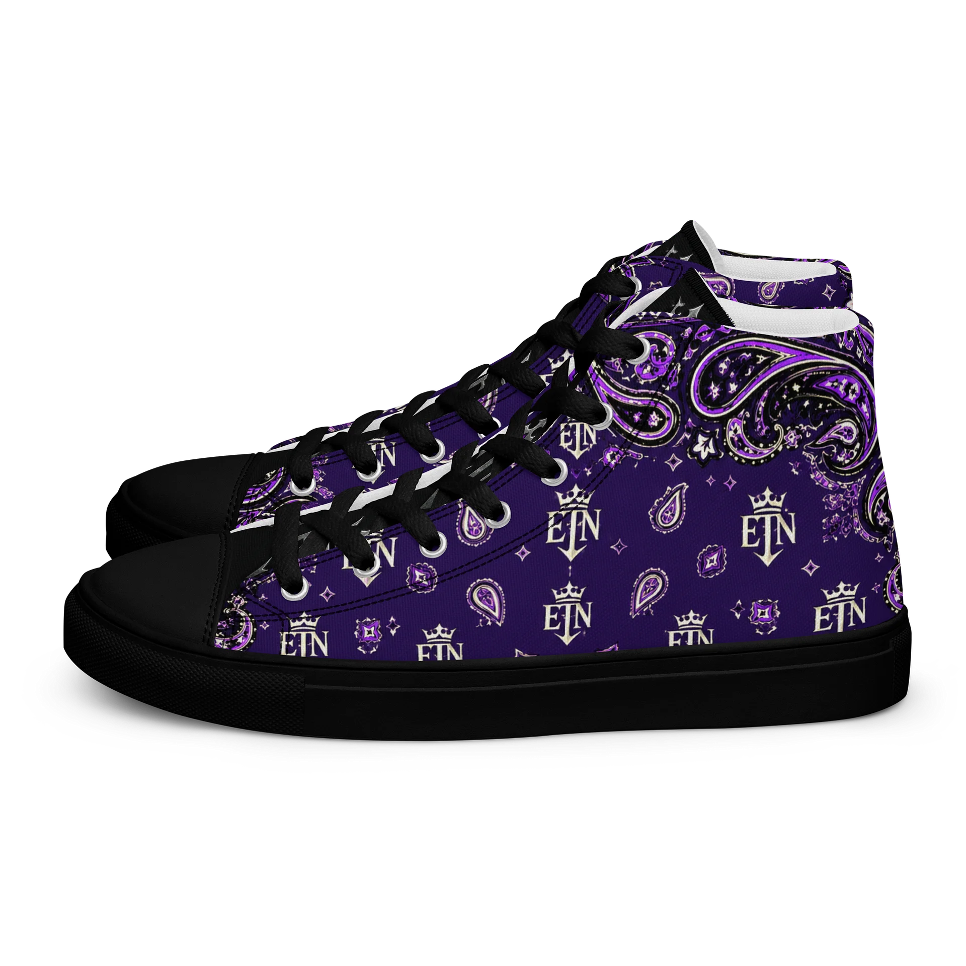 Royal Purple OG Elite Bandana Hi-Top Kanvas Shoes product image (1)
