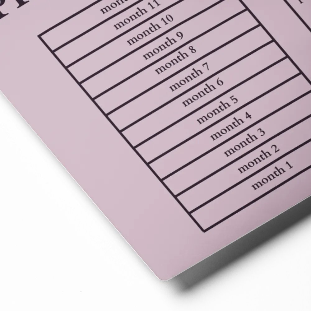 HIGHFALUTIN ANNUAL RENT TRACKER (concord design 1) product image (2)
