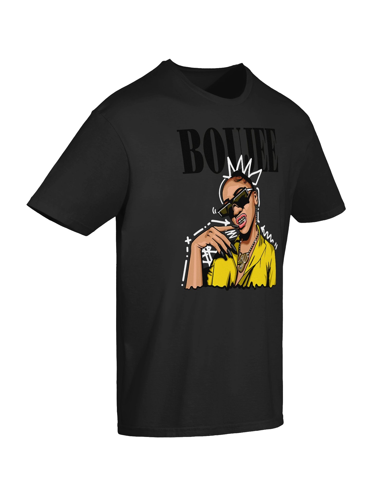 Luxe Grin Stylized T-Shirt - Unisex T-Shirt – Premium Printed T-Shirt for Everyday Casual & Streetwear product image (10)