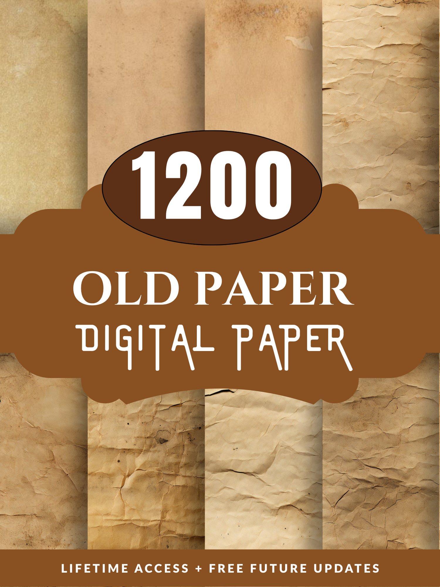 Old Paper Digital Bundle Vintage Journal Pages Antique Background product image (3)