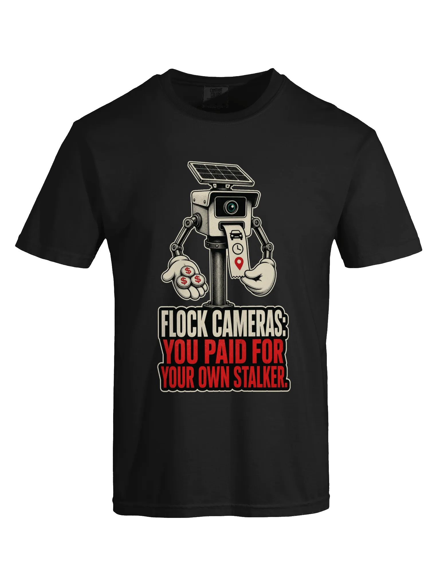 Flock Cameras: You Paid for Your Own Stalker — Heavyweight T-Shirt product image (13)