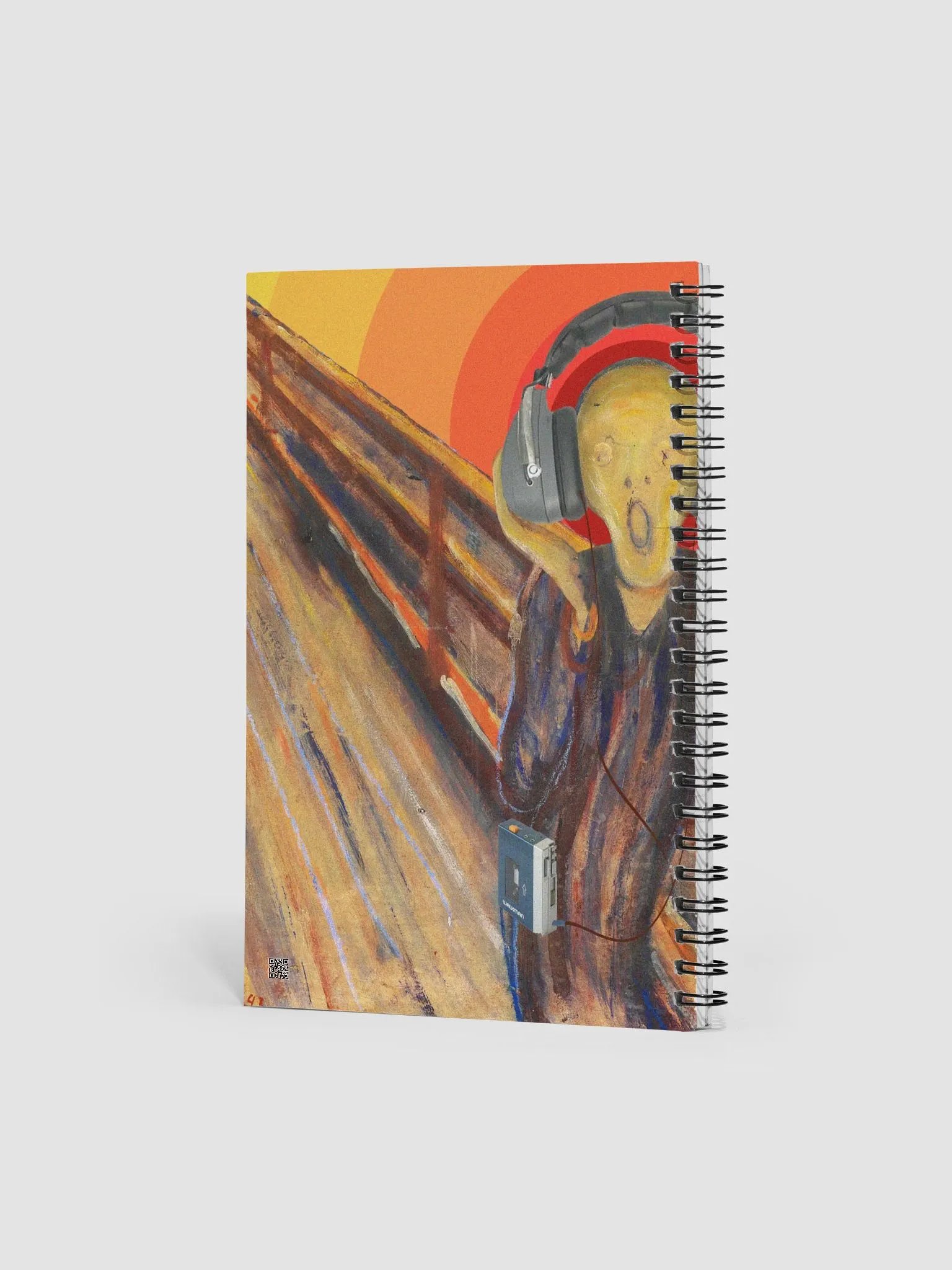 Stereo Scream by Frank Fonik, Techno EDM Spiral Notebook product image (2)