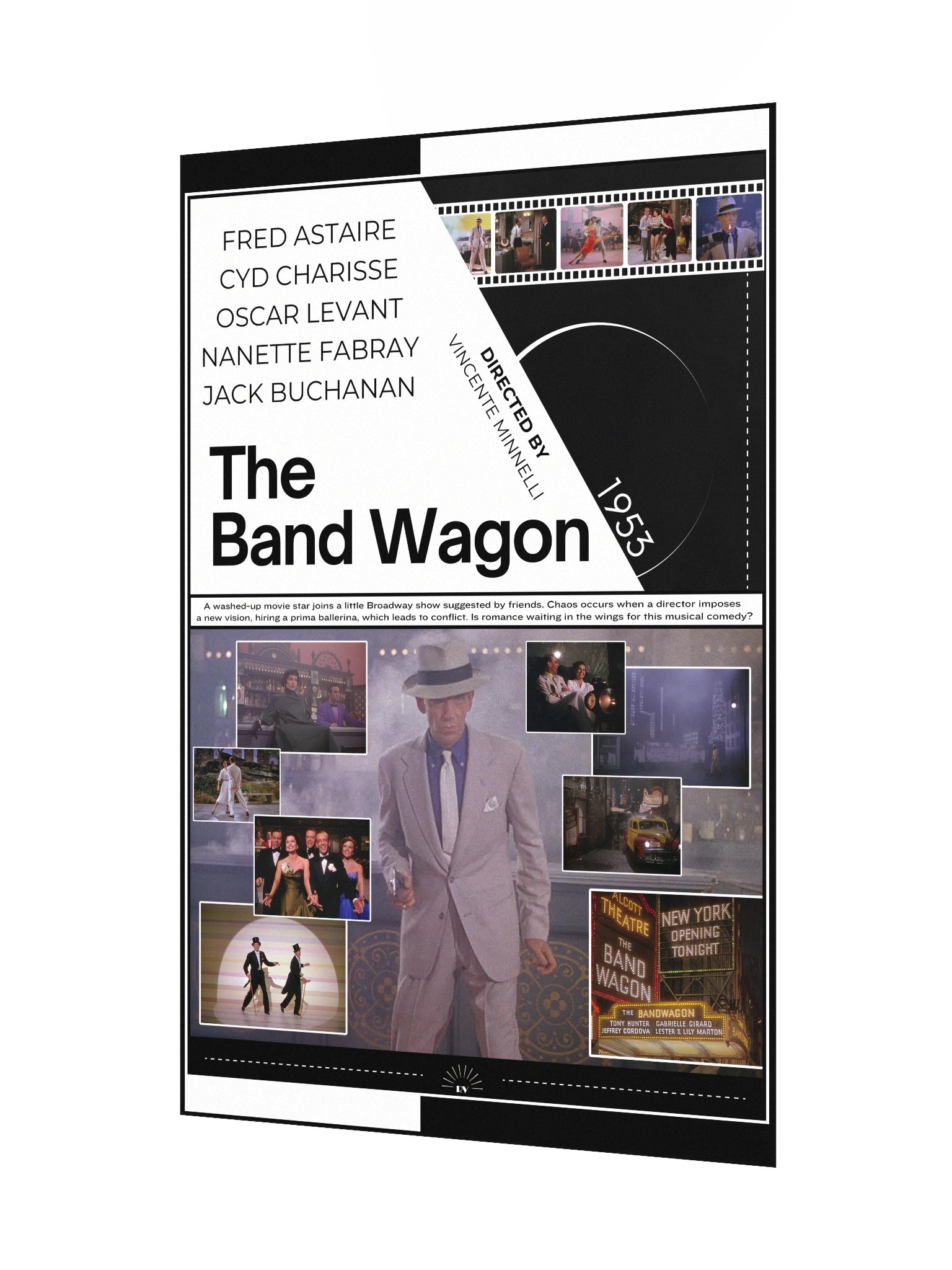 The Band Wagon with Fred Astaire and Cyd Charisse 1953 | Movie Poster | 12x18 Wall Art product image (3)