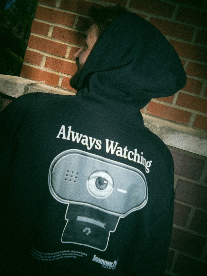 Scammer Payback "Always Watching" Zip-Up Hoodie product image (1)