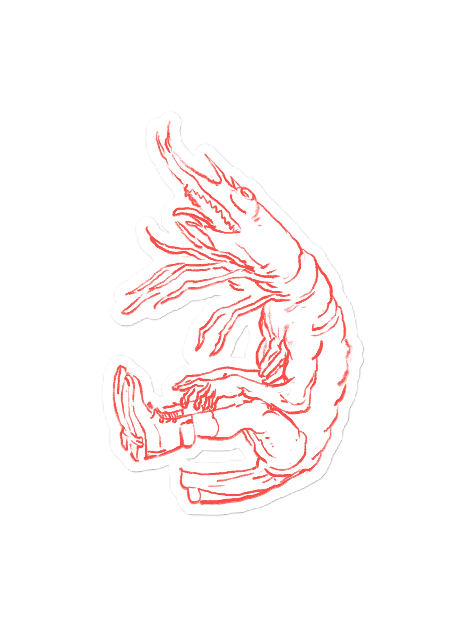 Shrimply Sticker product image (1)