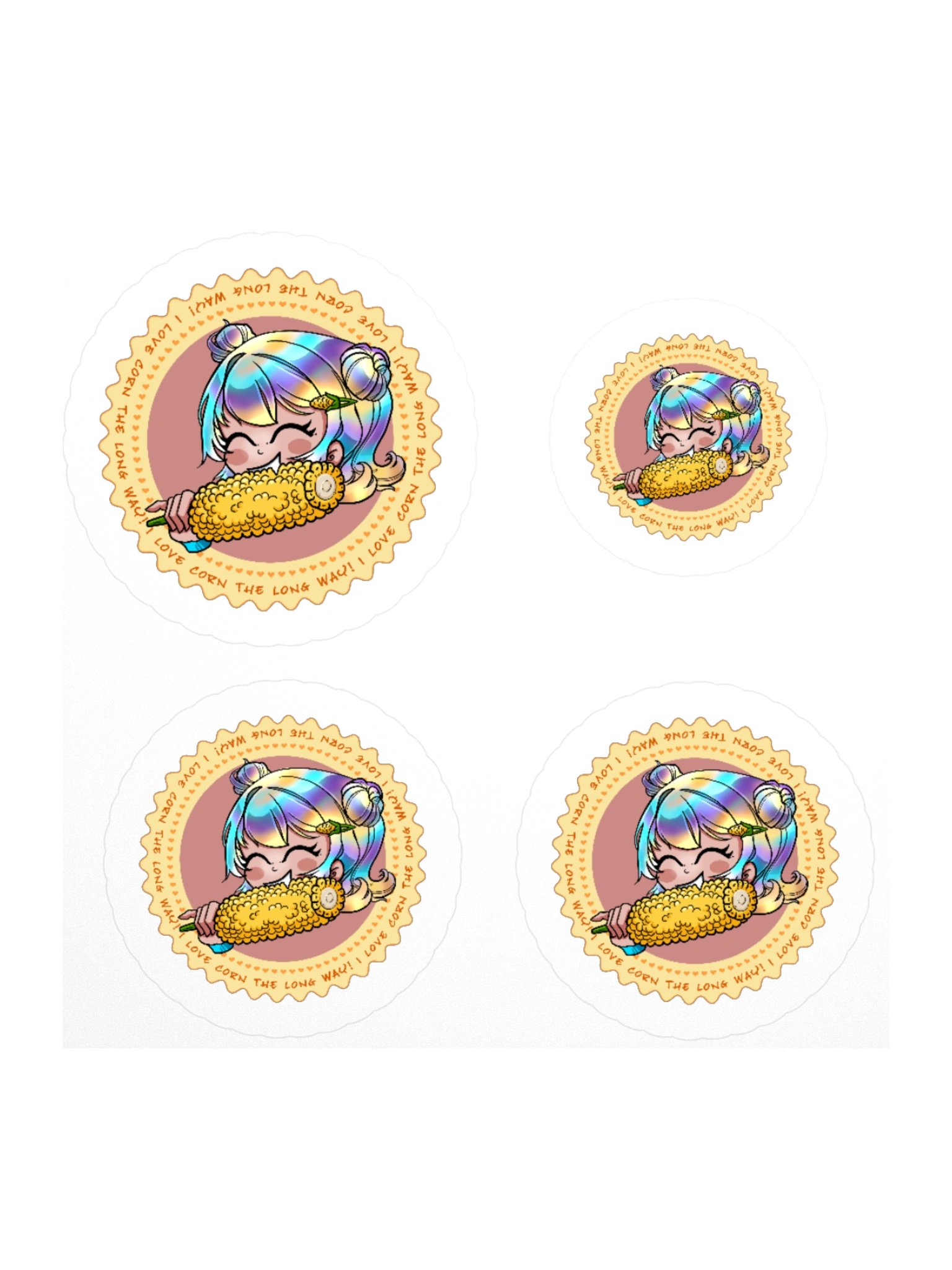 I LOVE CORN! - Sticker Sheet product image (3)