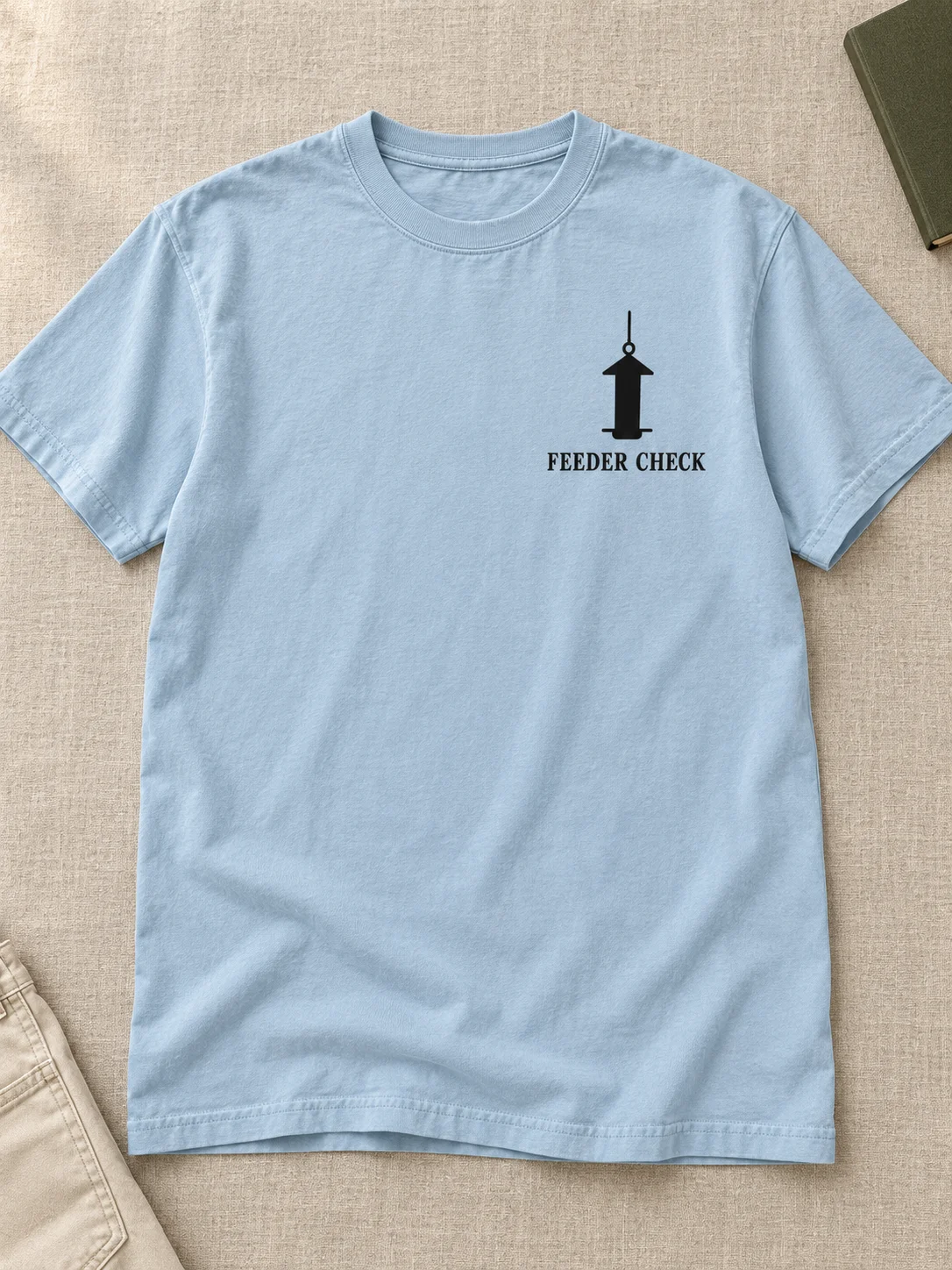 FEEDER CHECK | Minimalist Birding Tee product image (1)