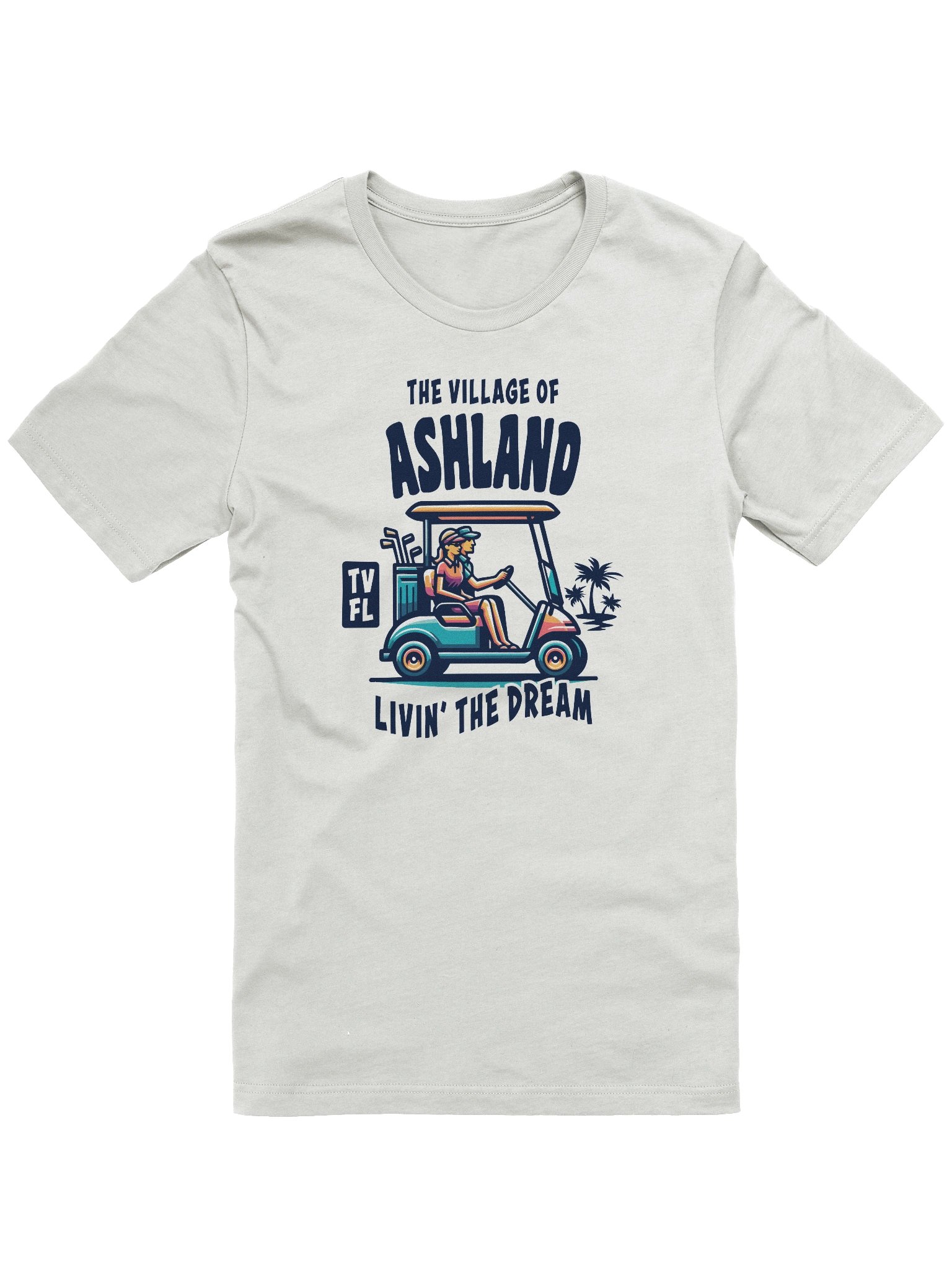 The Village of Ashland TV FL Golf Cart Design T-Shirt product image (6)