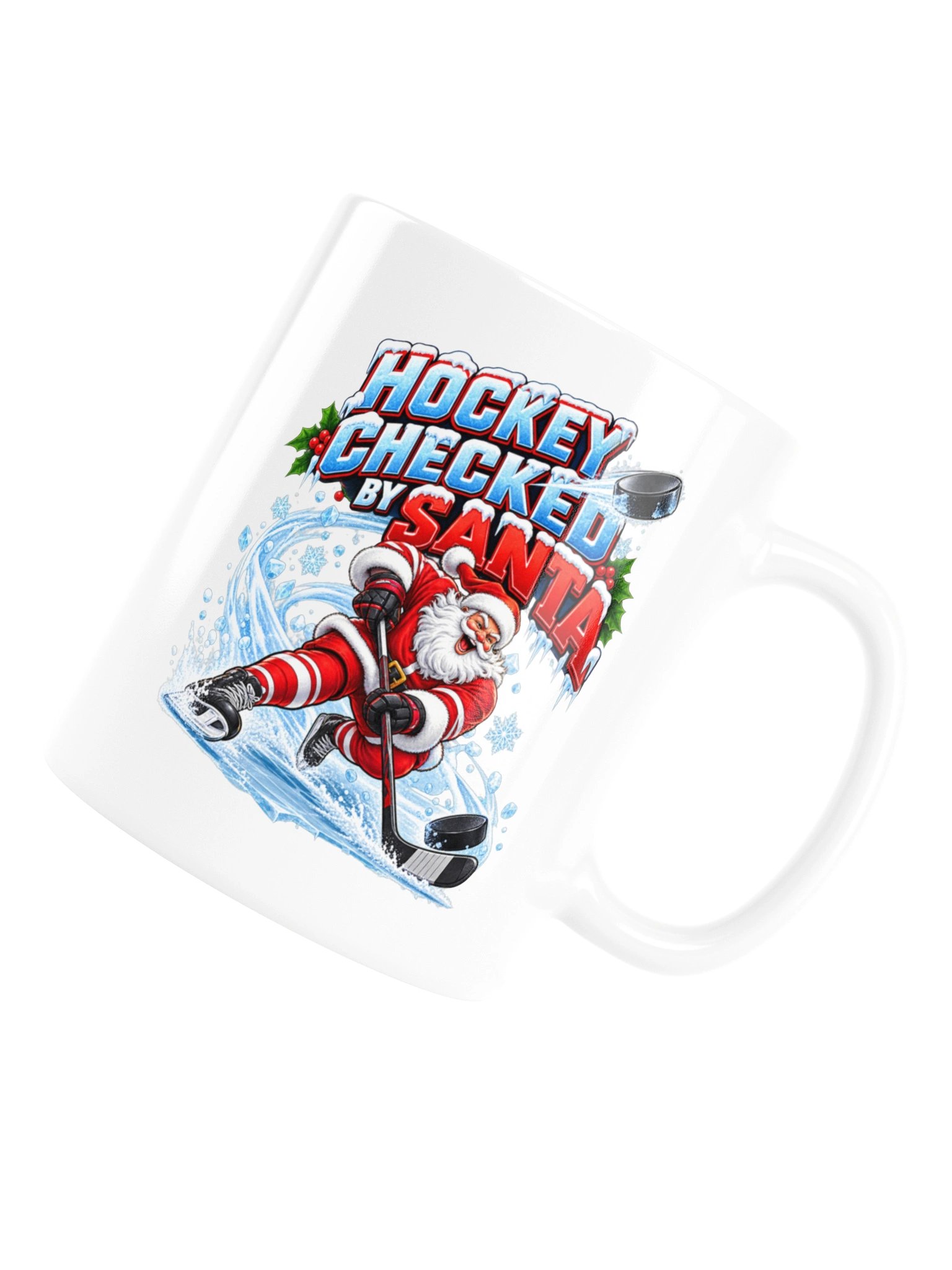 HOCKEY CHECKED BY SANTA - MUG product image (16)