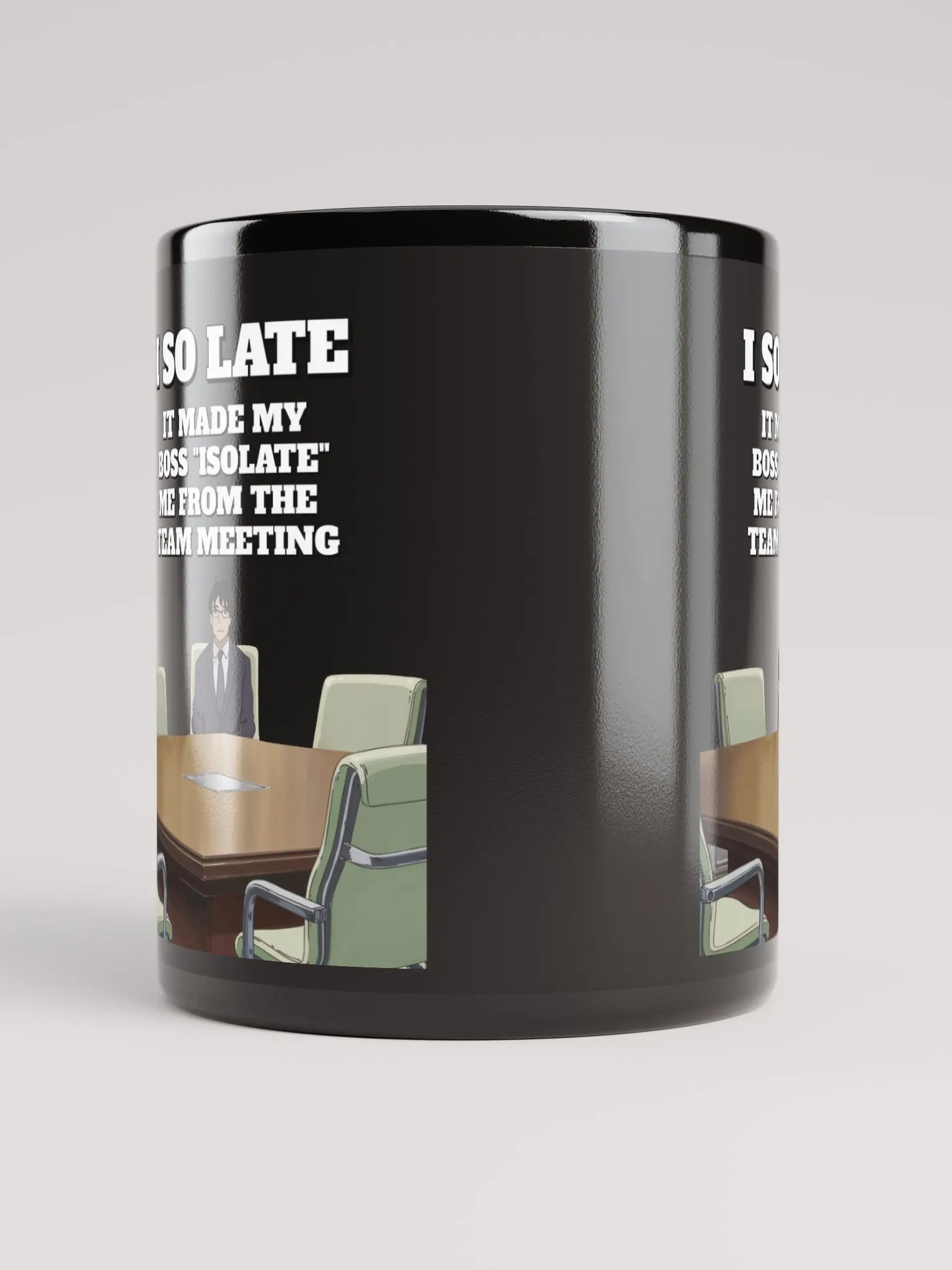 I So Late - Funny Wordplay Black Mug product image (3)