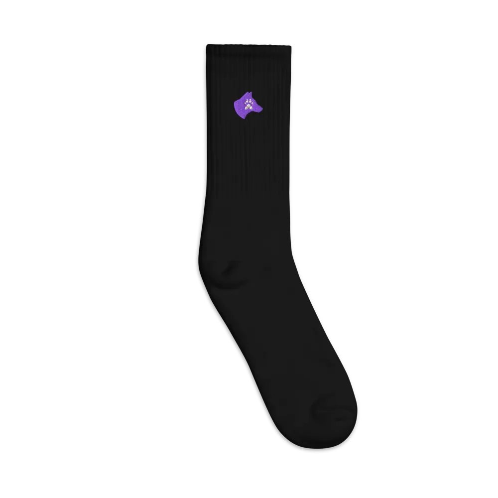 Pawsitively Yours Embroidered Crew Socks product image (1)